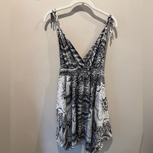 Ark & Co Black and White Patterned Camisole
